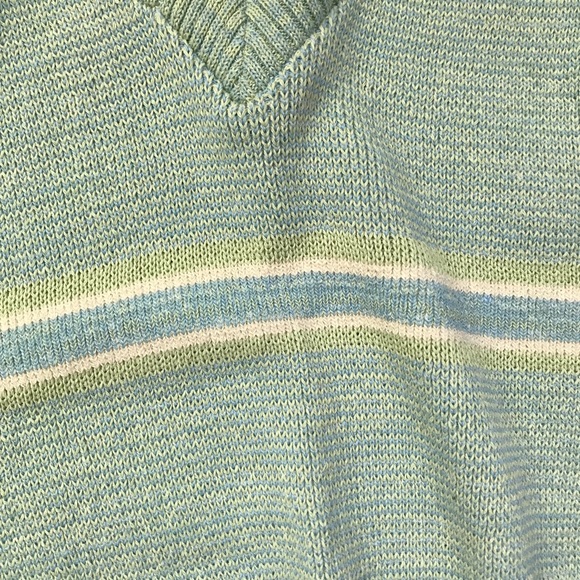 Vintage 90s Green Girl’s Knit Sweater Vest, Small, Back To School, Clueless Vest - Picture 6 of 7